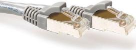 ACT Grey 10 meter LSZH SFTP CAT6A patch cable snagless with RJ45 connectors. Cat6a s/ftp lszh sng gy 10.00m (FB7010)