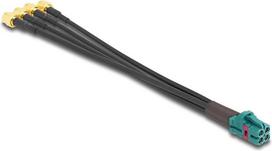 Delock Kabel Mini FAKRA Z Buchse quad zu 4 x SMA Stecker B-Typ (90142)