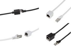 Logilink Professional - Patch-Verlängerungskabel - RJ-45 (M) zu RJ-45 (W) - 2 m - S/FTP - CAT 6a - halogenfrei, ohne Haken, robust - weiß (CQX051S)