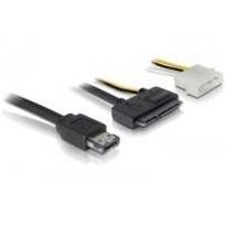 DeLOCK Power Over eSATA cable - Power Over eSATA-Kabel - 11-polig USB/eSATA - interne Stromversorgung, 4-polig, SATA-Anschluss (22 Pin) - 1 m (84412)
