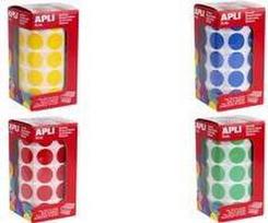 agipa apli Kids Sticker Creative Rund, auf Rolle, rot aus Papier, nicht ablösbar, 59 Blatt, 30 Sticker pro Blatt - 1 Stück (4861)