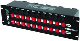 Eurolite DMX Splitter Board 10-ST 10x Schutzkontakt 10-Kanal 48,30cm (19) -Bauform (70008283)