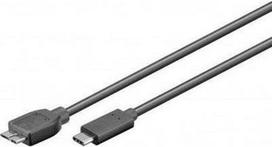 Wentronic Goobay USB 3.0 SuperSpeed Kabel > USB-C™, 1 m - USB 3.0 Micro-Stecker (Typ B) > USB-C Stecker (67996)