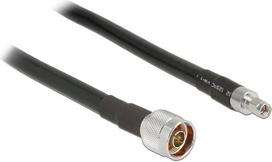 DeLOCK CFD400 LLC400 low loss - Antennenkabel - N-Anschluss (S) bis RP-SMA (S) - 5,0m - Koax - Schwarz (13023)