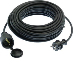 as - Schwabe 60315 Strom Verlängerungskabel 16 A Schwarz 15 m (60315)