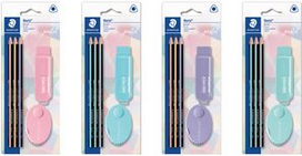 STAEDTLER Schreibset Noris pastel, 5-teilig, Blister Lieferung erfolgt farbig sortiert - kein Farbwunsch möglich! - 1 Stück (61 SBK3 PA)