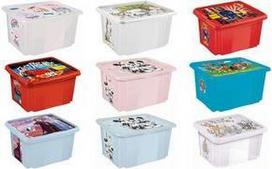 keeeper Aufbewahrungsbox karolina Bambi, 45 Liter Dreh-/Stapelbox mit Deckel, aus PP, natur-transparent, - 1 Stück (1223900126600)