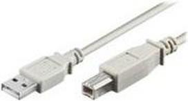 wentronic - USB-Kabel - USB (M) bis USB Typ B (M) - 1,8m - Grau (68712)