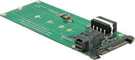 Delock Converter U.2 SFF-8639 / SFF-8643 NVMe > 1 x M.2 Key M - Schnittstellenadapter - M.2 - M.2 Card - SAS 6Gb/s, U.2 (62945)