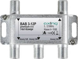 Axing BAB 3-12P Kabelsplitter Grau (BAB 3-12P)