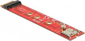 DeLOCK Adapter M.2 key B male > M.2 key B slot port saver + Nano SIM slot - Speicher-Controller - M.2 Card - M.2 Card