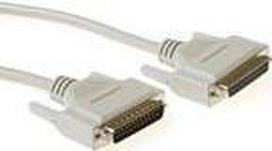 ACT 15.0m 25 pin D-sub - M/F 15m 25 pin D-sub 25 pin D-sub Elfenbein Serien-Kabel (AK4068)