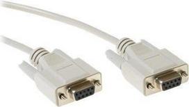 ACT Serial printercable 9-pin D-sub female - 9-pin D-sub female 3 m 3m 9-pin D-sub female 9 pin D-sub female Elfenbein Serien-Kabel (AK7323)