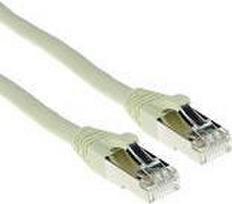 ACT Ivory 0.25 meter LSZH SFTP CAT6A patch cable snagless with RJ45 connectors CAT6A S/FTP LSZH SNG IV 0 .25M (FB7452)