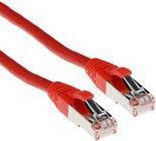 ACT Red 0.5 meter LSZH SFTP CAT6A patch cable snagless with RJ45 connectors CAT6A S/FTP LSZH SNG RD 0.50M (FB7500)