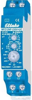 Eltako MFZ12NP-230V+UC. Produktfarbe: Blau, Temperaturbereich in Betrieb: -20 - 50 °C, Zertifizierung: CE. AC Eingangsspannung: 8 - 230 V, Ladekapazität: 2300 VA, Stromstärke: 16 A (MFZ12NP-230V+UC)