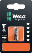 Wera Kreuzschlitz-Bit PZ 2 855/1 IMP DC SB SiS Werkzeugstahl diamantbeschichtet D 6.3 1 St. (05073921001)
