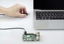 Renkforce USB/TTL Jumper-Kabel Raspberry Pi [1x USB 2.0 Stecker A - 4x Drahtbrücken-Buchse] 1.00 m Schwarz (RF-4499440)