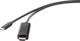 Renkforce RF-4531590 Kabeladapter USB-C HDMI Schwarz (RF-4531590)