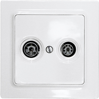 Eltako TV/RF-Abdeckung für E-Design55 TV55E/2-wg (30055838)