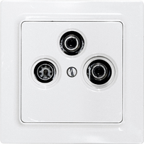 Eltako TV/RF/SAT-Abdeckung für E-Design55 TV55E/3-wg (30055840)
