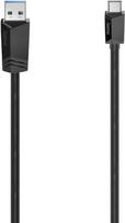 Hama USB-C-Kabel, USB-C-Stecker - USB-A-Stecker, USB 3.2 Gen1, 5Gbit/s, 3,00 m (00200653)