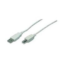 M-CAB - USB-Kabel - USB Typ A, 4-polig (M) - USB Typ B, 4-polig (M) - 3,0m - Grau (7100039)