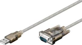 Wentronic Goobay USB seriell RS232 Konverter, 1.5 m - USB 2.0-Stecker (Typ A) > D-SUB/RS-232-Stecker (9-polig) (68875)