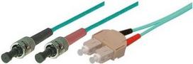 Tecline exertis Connect - Patch-Kabel - ST multi-mode (M) zu SC multi-mode (M) - 7.5 m - Glasfaser - 50/125 Mikrometer - OM3 - Türkis (39975207)