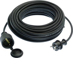 Diverse Schwabe Strom Verlängerungskabel 10 m schwarz (60310)
