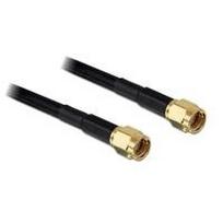DeLOCK - Antennenkabel - RP-SMA (M) - RP-SMA (M) - 10,0m - LMR-195 - Schwarz (88658)