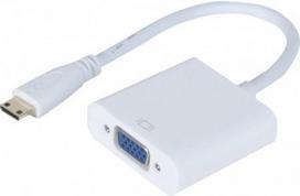 Adapter Mini-HDMI C Stecker an VGA Buchse Für die Verwendung eines VGA Monitor über eine freie HDMI-mini C Schnittstelle (127841)