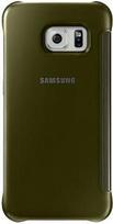Samsung Clear View Cover EF-ZG928C - Flip-Hülle für Mobiltelefon - Gold - für Galaxy S6 edge+ (EF-ZG928CFEGWW)