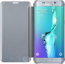 Samsung Clear View Cover EF-ZG928 - Flip-Hülle für Mobiltelefon - Silber, Halbtransparent - für Galaxy S6 edge+