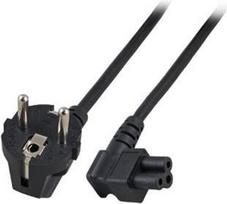 ACT Powercord mains connector CEE7/7 male (angled) - C5 (angled) 5.00 m. Length: 5 m Powercord schuko-c5 ang 5.00m (AK5007)