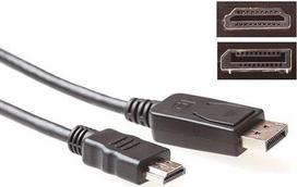 ACT Conversion cable DisplayPort male to HDMI-A male 0.50 m. Length: 0.5 m Dp male - hdmi a male 0.50m (AK3987)
