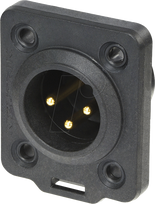 Neutrik NC3MDX-TOP Drahtverbinder XLR Schwarz (NC3MDX-TOP)