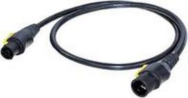 Neutrik Strom Anschlusskabel [1x PowerCon-Buchse - 1x PowerCon-Stecker] 3.00 m Schwarz, Gelb (NKPF-M-A-3)