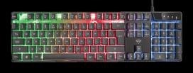 Trust GXT 835 Azor - Tastatur - hintergrundbeleuchtet - USB - QWERTZ - Deutsch