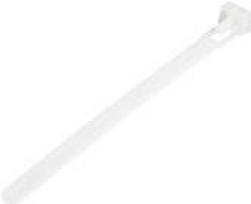 StarTech.com 12,70cm (5)(12cm) Reusable Cable Ties, 1-1/8(30mm) Dia. 50lb(22Kg) Tensile Strength, Nylon, In/Outdoor, UL Listed, 100 Pack, White (CBMZTRB5) - Kabelbinder - 12.5 cm - weiß (Packung mit 100)