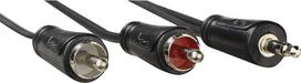 Hama 00205112 Audio-Kabel 5 m 3.5mm 2 x RCA Schwarz (00205112)