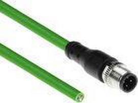 ACT Industrial 3.00 meters Sensor cable M12D 4-pin male to open end, Superflex Xtreme TPE cable, shielded (SC4441)
