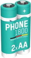 Ansmann ANS 1312-0038 - Dect NiMh Akku AA Mignon 1600 mAh 2er-Pack - Akku - Mignon (AA) (1312-0038)