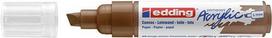 Edding 5000 Acrylmarker Breit - Braun - Meißel - Braun - Extradick - 5 mm - 1 cm (4-5000907)