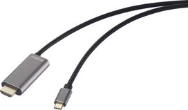 SpeaKa Professional USB-C HDMI Adapterkabel Stecker HDMI-A Buchse 1.50 m (SP-12866472)