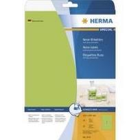 HERMA Special - Permanent self-adhesive matte fluorescent paper labels - Luminous Green - A4 (210 x 297 mm) - 20 Etikett(en) (5151)