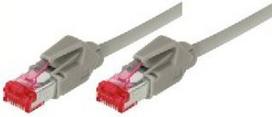 Dätwyler Patchkabel S/FTP, Cat 6, grau, 1,0 m Hochflexibel, mit Hirosesteckern TM21 (bisherige Bezeichnung S-STP) (74401)