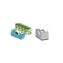 3M Scotch Tischabroller C38, inkl. Klebefilm Clear, schwarz aus ABS Kunststoff (83980)