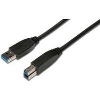 Mercodan USB - 3.0 - A/B - 3m - 3.0 (3.1 Gen 1) - USB A - USB B - Männlich/männlich - Gerade - Gerade (AK-112302)