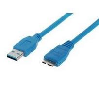 shiverpeaks BS77191 - 3.0 (3.1 Gen 1) - USB A - Micro-USB B - Männlich/männlich - Nickel - Blau (BS77191)